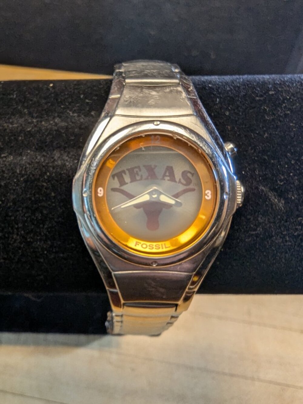 Fossil Kaleido Texas Longhorns Watch LI2374 – Animated Logo Dial – Stainless Ste
